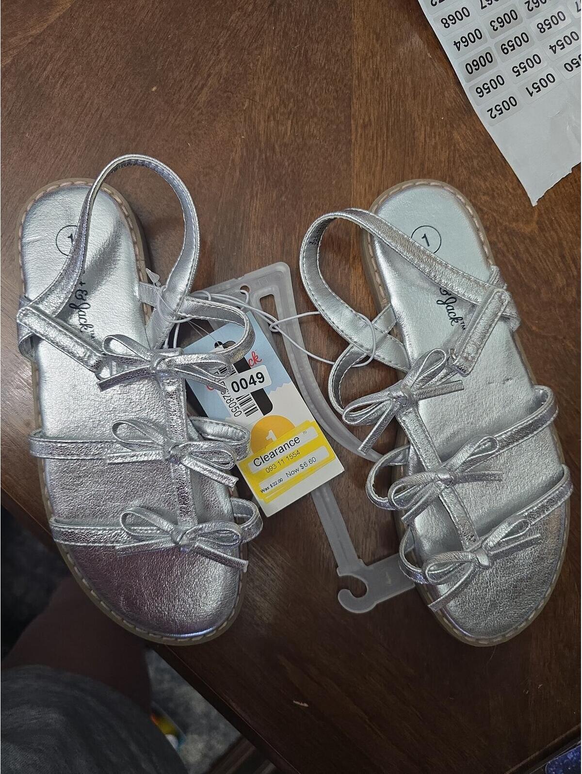 Size 1 Brand New Girl Sandals From Target Item 49 Bin 8